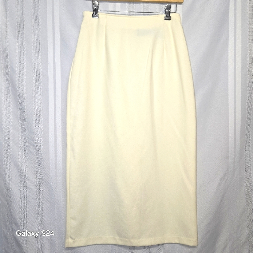 SAG HARBOR WHITE SKIRT CHURCH USHER WEDDING  MIDI LENGTH SIZE 8